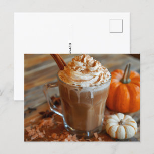 Pumpkin Spice Latte, Postcrossing Postcard