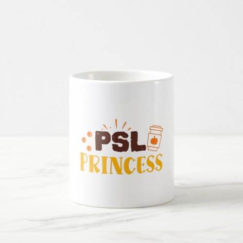 Pumpkin Spice Latte Princess Girly Autumn Quote Coffee Mug