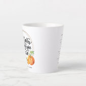 Pumpkin Spice Lover | Monogram Latte Mug (Front)