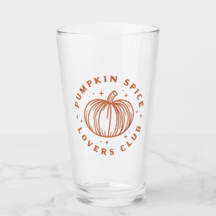 Pumpkin Spice Lovers Club Glass