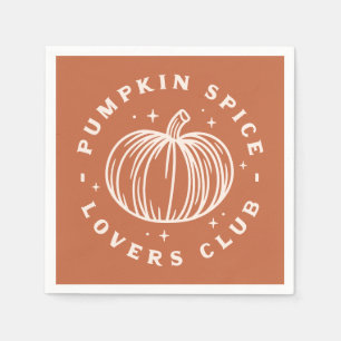 Pumpkin Spice Lovers Club Napkins