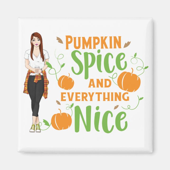 Pumpkin Spice Magnet (Front)
