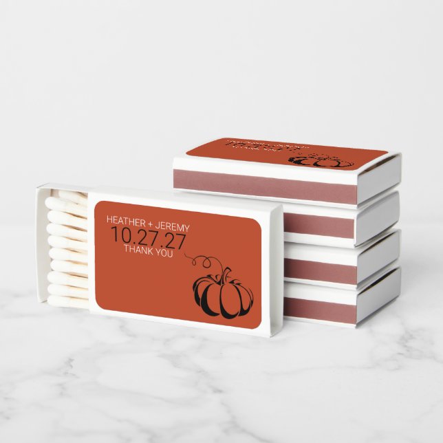Pumpkin Spice Matchboxes (Stacked)