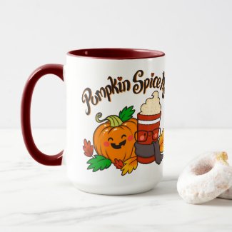 Pumpkin Spice Me! coffee mug 15 oz red 