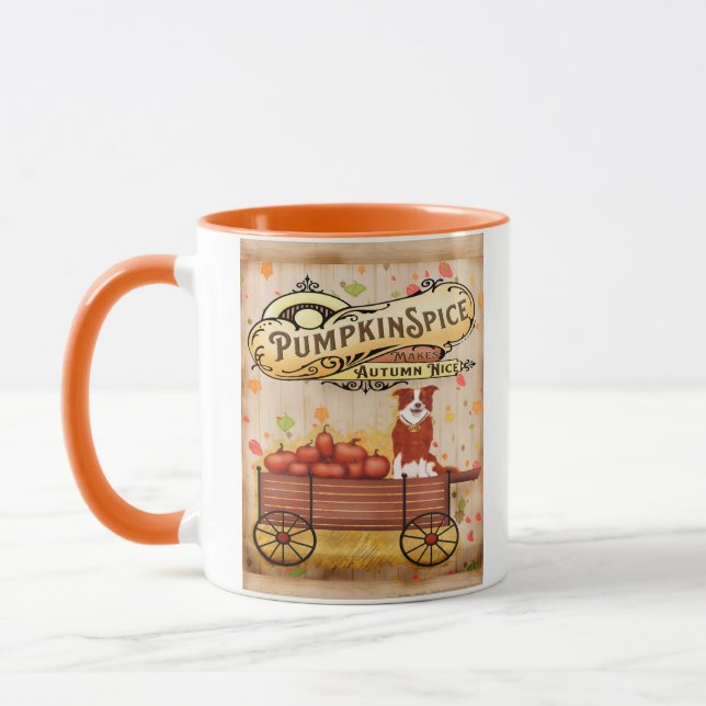 Pumpkin Spice Mug Fall Autumn Harvest gift (Left)