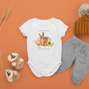 Pumpkin Spice My First Thanksgiving Baby Bodysuit