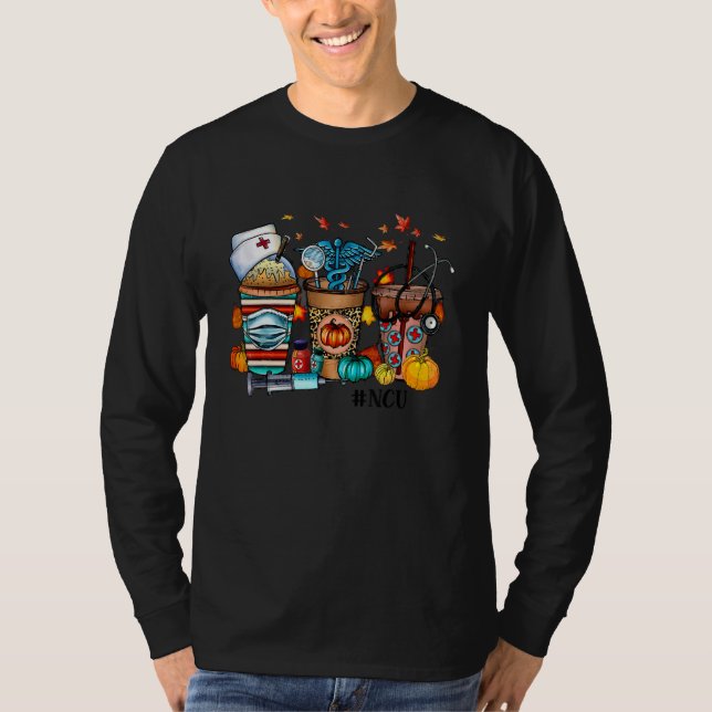 Pumpkin Spice NCU Nurse Pumpkin Fall vibes outfit  T-Shirt (Front)