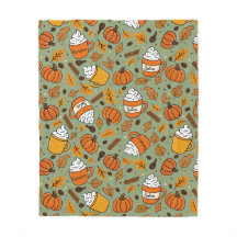 Pumpkin Spice Pattern | Cozy Fall Coffee Lover Des