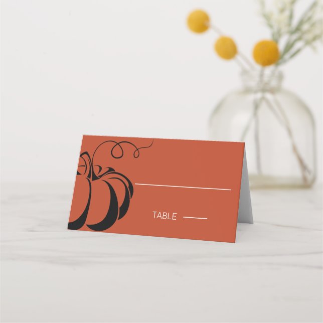 Pumpkin Spice Place Card (Front)