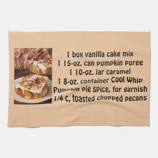 Pumpkin Spice Poke Kitchen Towel (Horizontal)