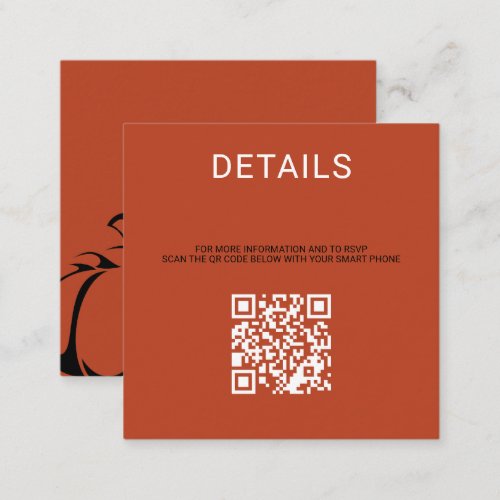 Pumpkin Spice QR Code Enclosure Card