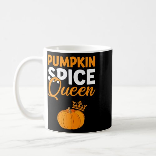 Pumpkin Spice Queen Crown Apparel Fall Autumn Seas Coffee Mug