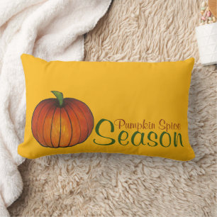 Pumpkin Spice Season Autumn Harvest Fall Lumbar Pillow