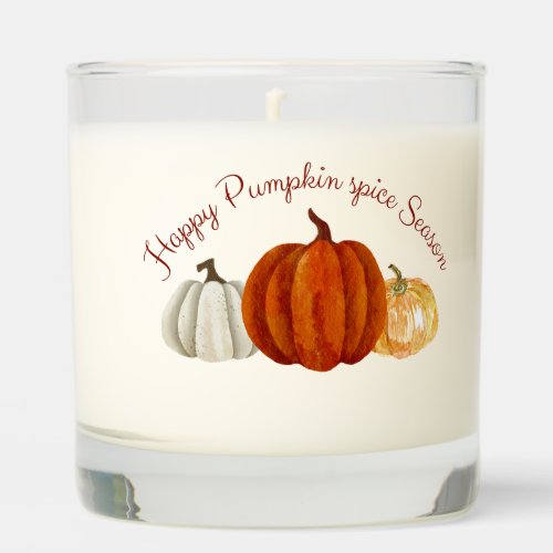 Pumpkin Spice Season cute pumpkin for Autumn lover Scented Candle