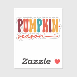 Pumpkin spice season Fall colorful Sticker