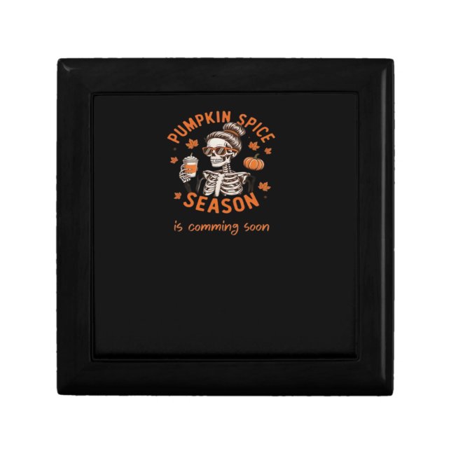Pumpkin Spice Season is Comming Soon Halloween Fal Gift Box (Front)