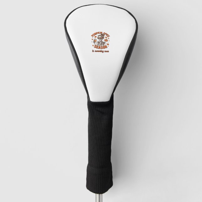 Pumpkin Spice Season is Comming Soon Halloween Fal Golf Head Cover (Front)