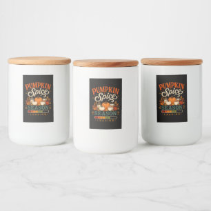 Pumpkin Spice Season Loading Funny Fall Autumn Food Label