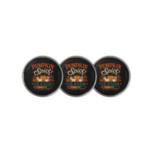 Pumpkin Spice Season Loading Funny Fall Autumn Golf Ball Marker
