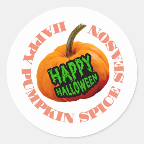  Pumpkin spice season pumpkin spice         Classic Round Sticker