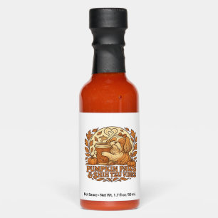 Pumpkin Spice Shih Tzu Retro Autumn Vibes Essentia Hot Sauces