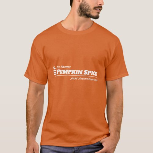 Pumpkin Spice Slogan White on Dark T_Shirt
