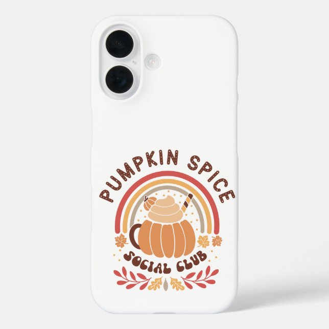 Pumpkin Spice Social Club – Cute Fall PSL  Case-Mate iPhone Case (Back)
