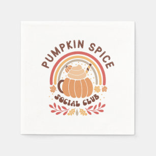 Pumpkin Spice Social Club – Cute Fall PSL  Napkins