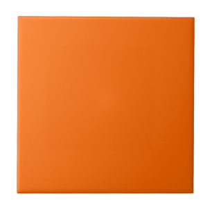 Pumpkin Spice Solid Color   Classic   Elegant Ceramic Tile