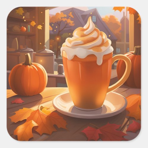 Pumpkin Spice Square Sticker