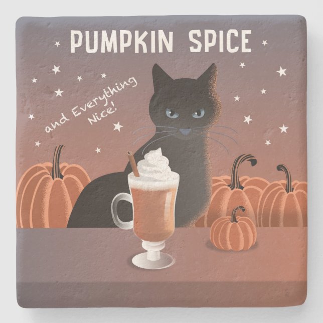 Pumpkin Spice Stone Coaster (Front)