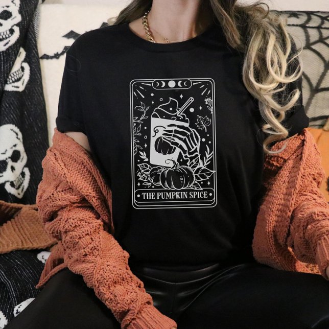 Pumpkin Spice Tarot Card Halloween Tri-Blend Shirt (Creator Uploaded)