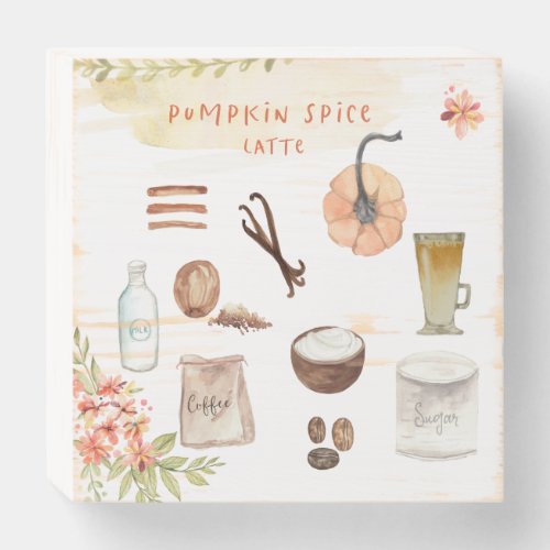 Pumpkin Spice  Thanksgiving Friendsgiving Wooden Box Sign