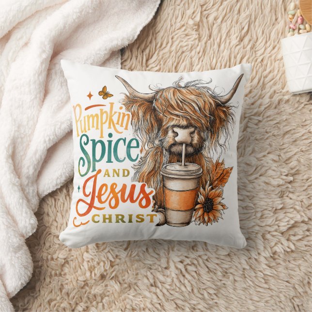 Pumpkin Spice....  Throw Pillow (Blanket)
