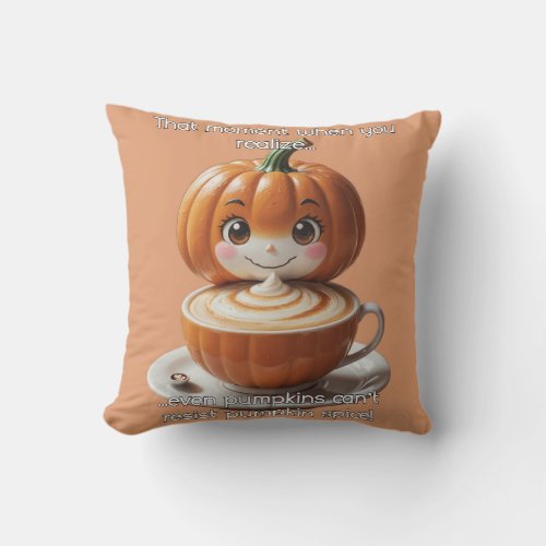 Pumpkin Spice Throw Pillow