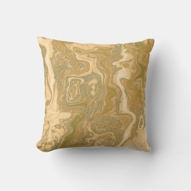 Pumpkin Spice Throw Pillow (Front)