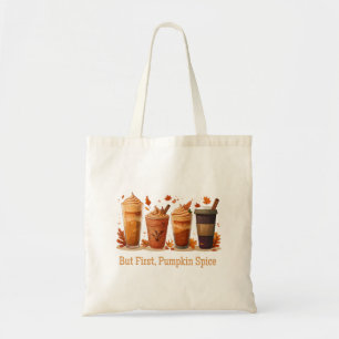 Pumpkin Spice Tote Bag – Fall Coffee Lover Gift