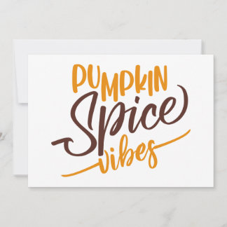 Pumpkin Spice Vibes Card