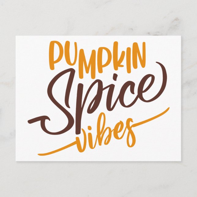 Pumpkin Spice Vibes Postcard (Front)