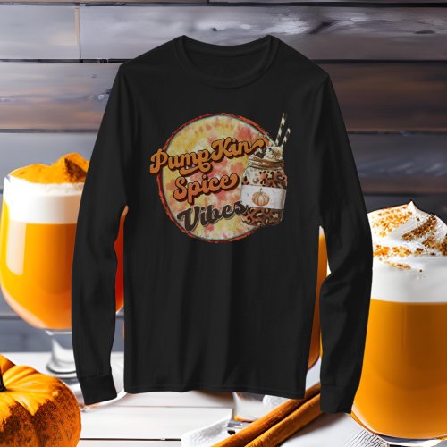 pumpkin spice vibes word art Fall Seasonal T_Shirt