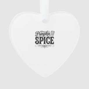 Pumpkin Spice Vintage Coffee Fall Shirt Design_1 Ornament