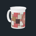 Pumpkin Spice Weave Pattern Beverage Pitcher<br><div class="desc">We are celebrating the New 2013 color trends in this fun weave pattern - using colors from the new COLOR PALETTE 2013 - Colors from culinary inspirations, combining spicy colors with fresher shades. We call it pumpkin spice- with colors such as Spicy coral, melon brandy, cinnamon apple, dusty pink, and...</div>