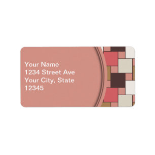 Pumpkin Spice Weave Pattern Label