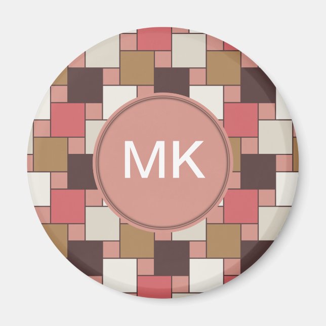 Pumpkin Spice Weave Pattern Magnet (Front)