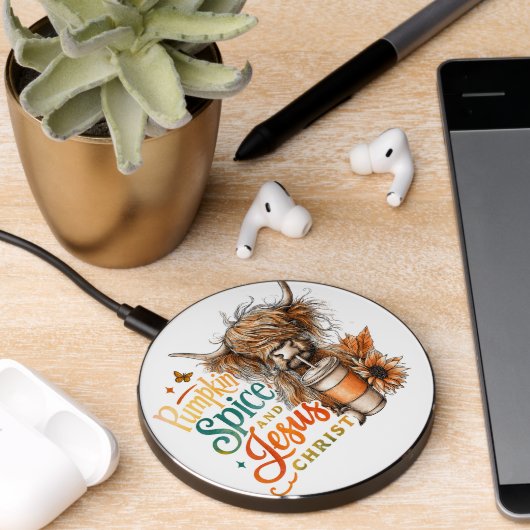 Pumpkin Spice....  Wireless Charger (Desk 2)