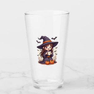 Pumpkin Spice Witch � Cute Halloween Coffee Shirt Glass