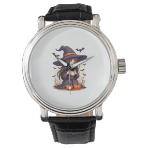 Pumpkin Spice Witch – Cute Halloween Coffee Shirt Watch