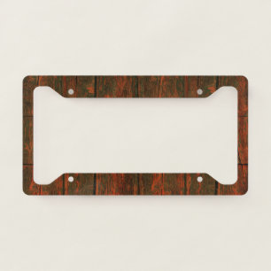 Pumpkin Spice Wood License Plate Frame