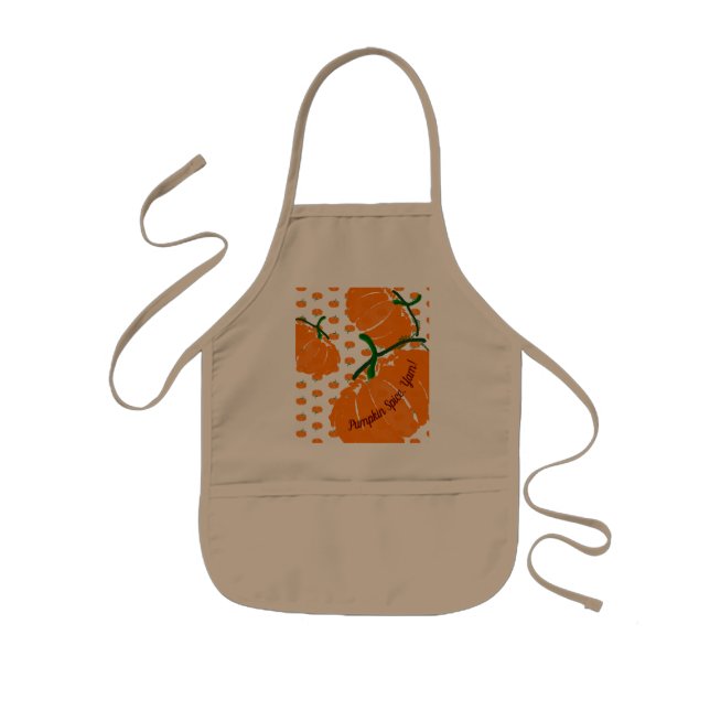 Pumpkin Spice, Yam! Kids' Apron (Front)
