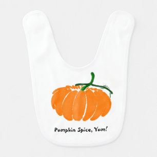 Pumpkin Spice, Yum! Baby Bib